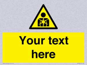 Custom Warning substance or mixture presenting a health hazard